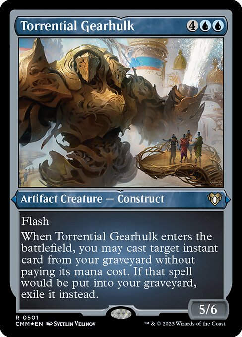 Torrential Gearhulk (cmm) / Foil Etched