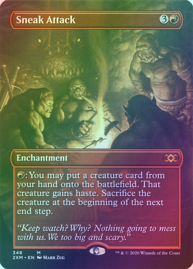 Sneak Attack (2XM) (348) / Borderless / Foil
