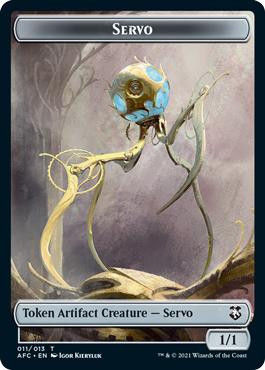 Servo Token // Zombie Token (TAFC) — cara 1 de 2