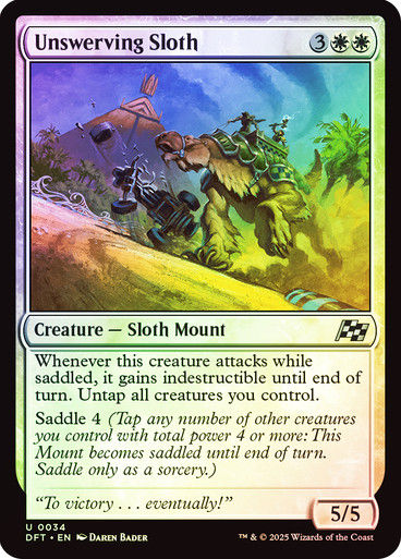 Unswerving Sloth (DFT) (34) / Foil