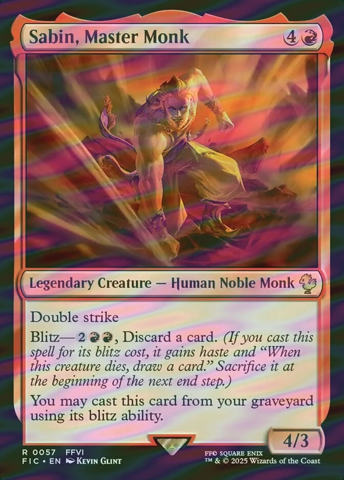 Sabin, Master Monk (FIC) (57) / Surge Foil