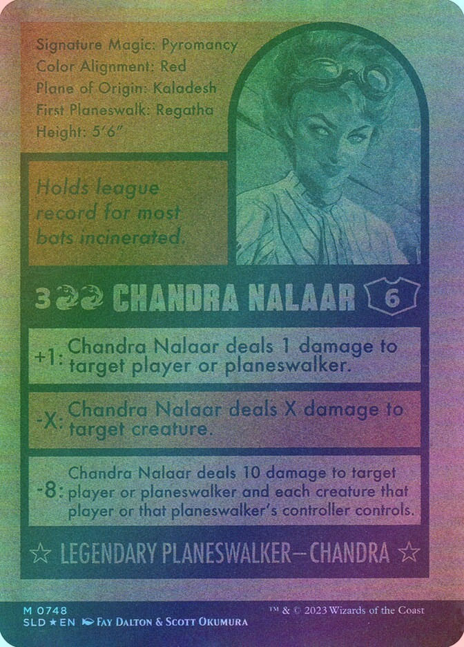 Chandra Nalaar // Chandra Nalaar (SLD) (748) / Borderless / Foil — cara 2 de 2