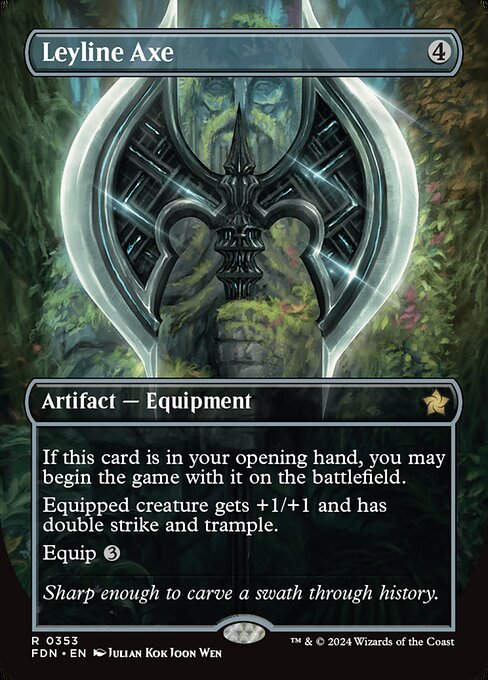 Leyline Axe (FDN) (353) / Borderless