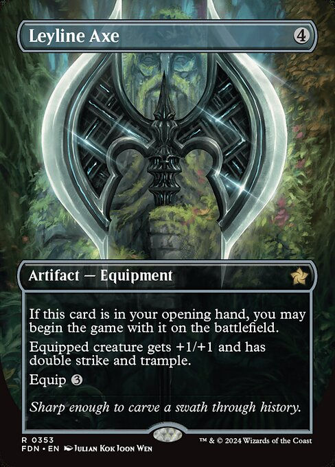 Leyline Axe (FDN) (353) / Borderless