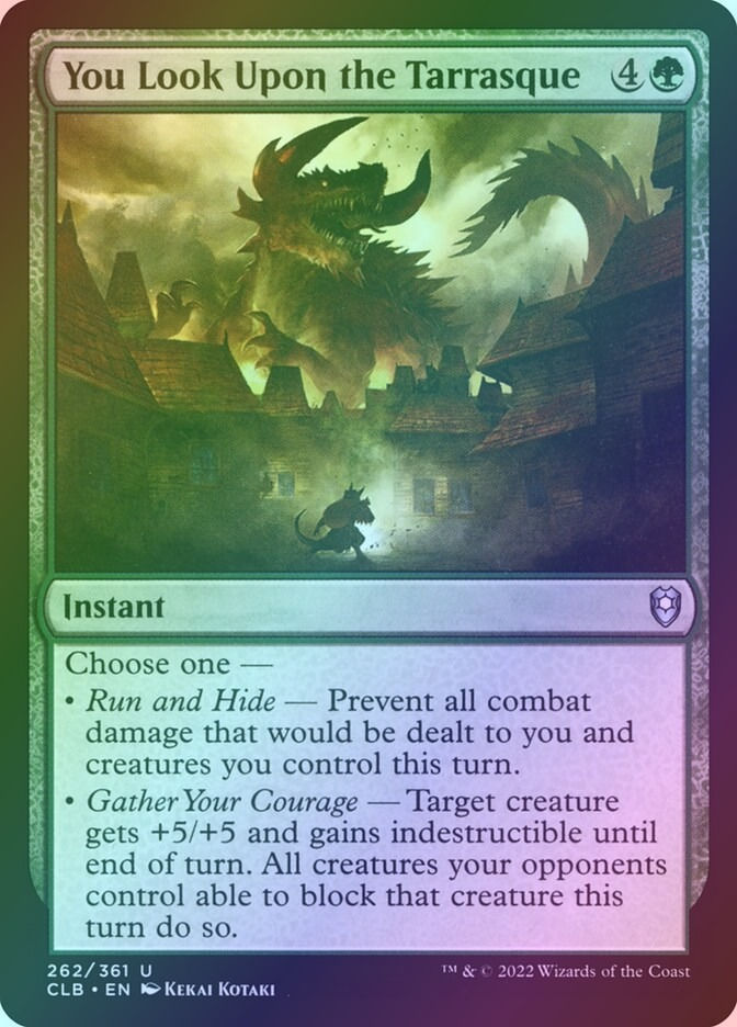 You Look Upon the Tarrasque (CLB) (262) / Foil