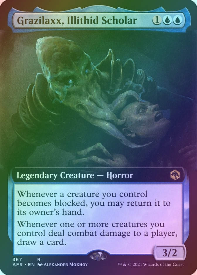 Grazilaxx, Illithid Scholar (AFR) (367) / Extended Art / Foil