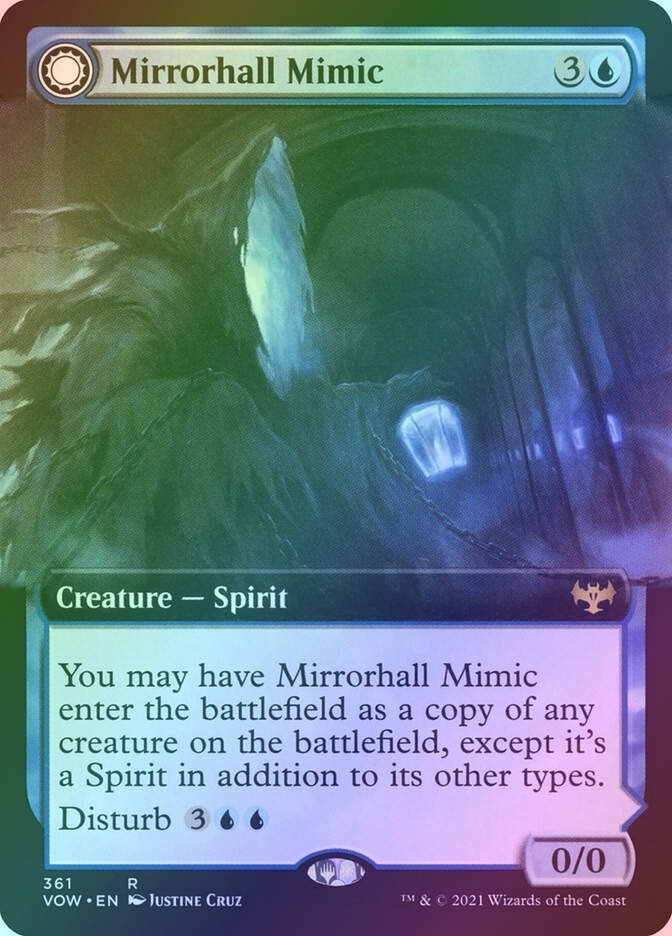 Mirrorhall Mimic // Ghastly Mimicry (VOW) (361) / Extended Art / Foil
