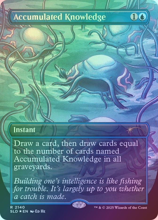 Accumulated Knowledge (SLD) (2140) / Borderless / Foil