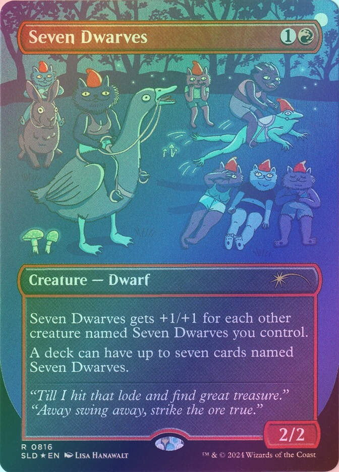 Seven Dwarves (SLD) (816) / Borderless / Foil