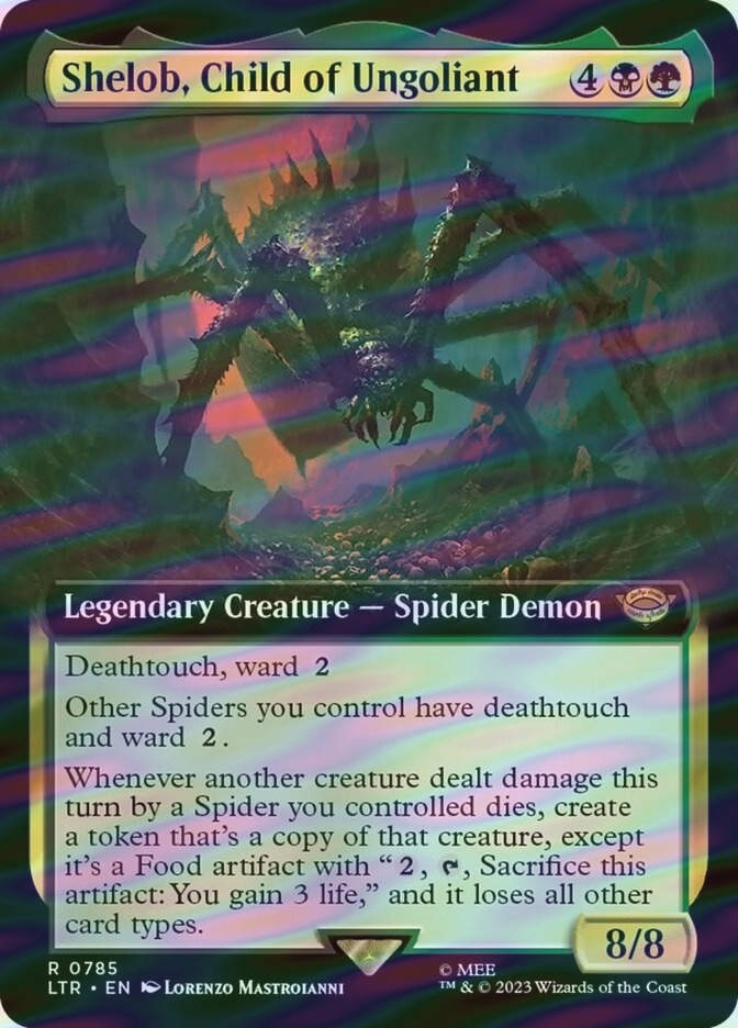 Shelob, Child of Ungoliant (LTR) (785) / Extended Art / Surge Foil