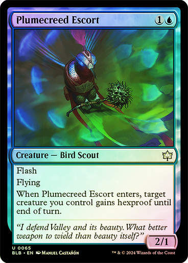 Plumecreed Escort (blb) (65) / Foil