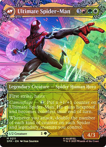Miles Morales // Ultimate Spider-Man (SPM) (211) / Showcase / Foil — cara 2 de 2