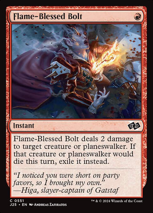Flame-Blessed Bolt (J25) (551)