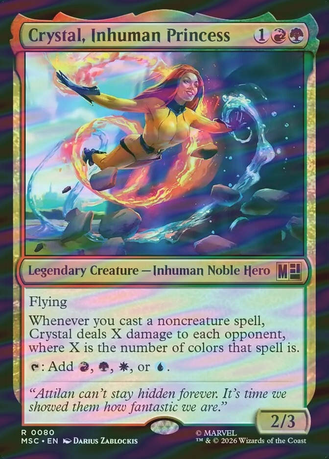 Crystal, Inhuman Princess (MSC) (80) / Surge Foil