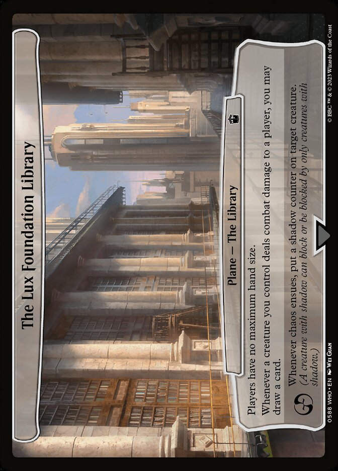 The Lux Foundation Library (WHO) (588) / Planar Cards