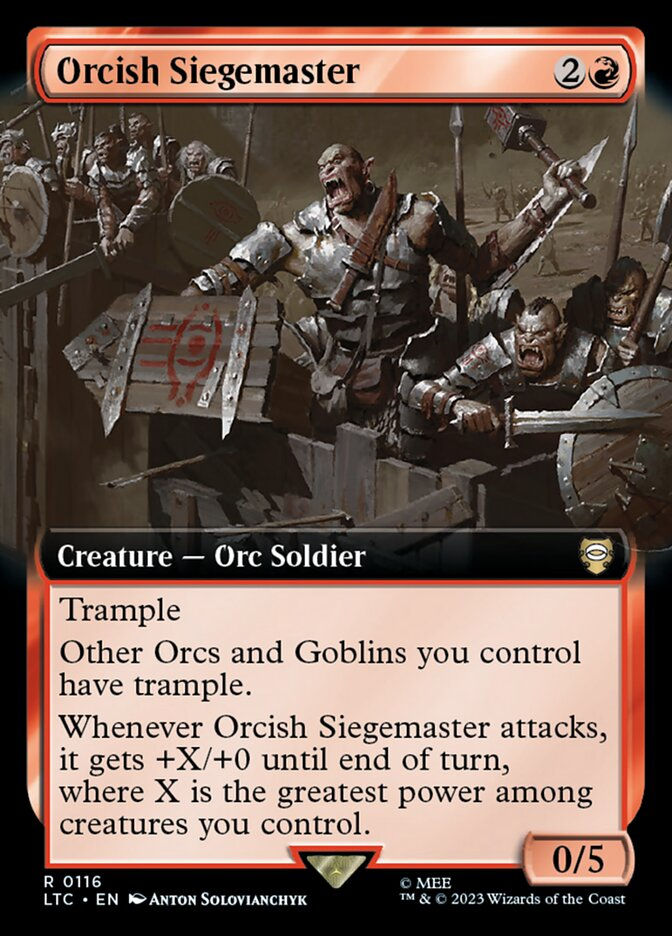 Orcish Siegemaster (LTC) (116) / Extended Art