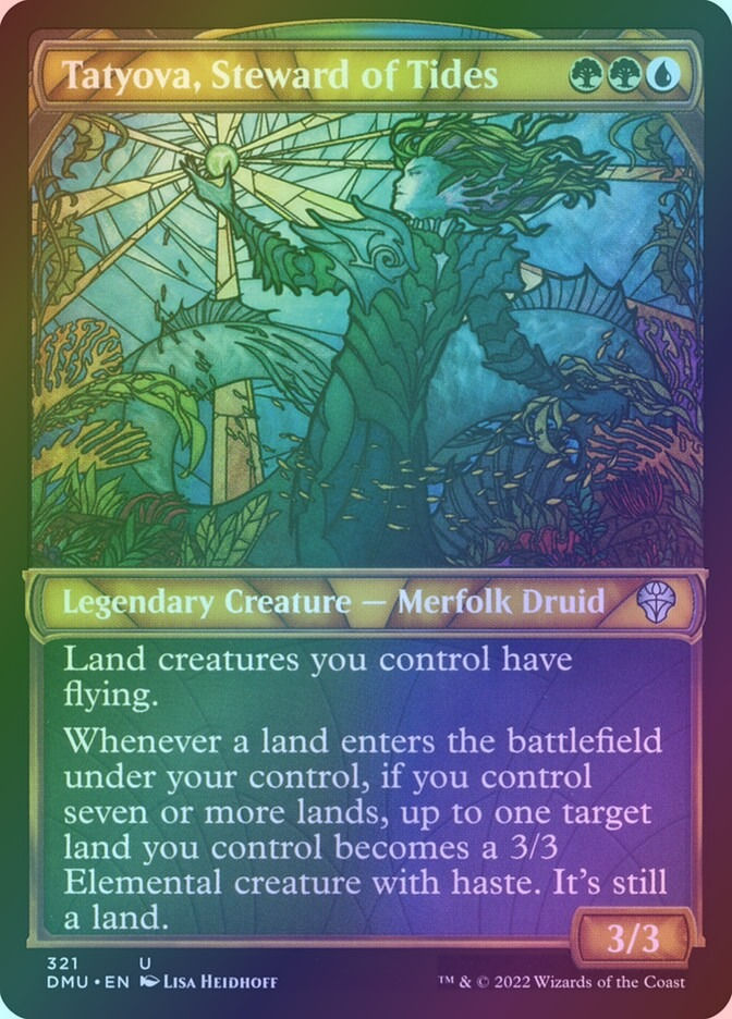 Tatyova, Steward of Tides (DMU) (321) / Showcase / Foil