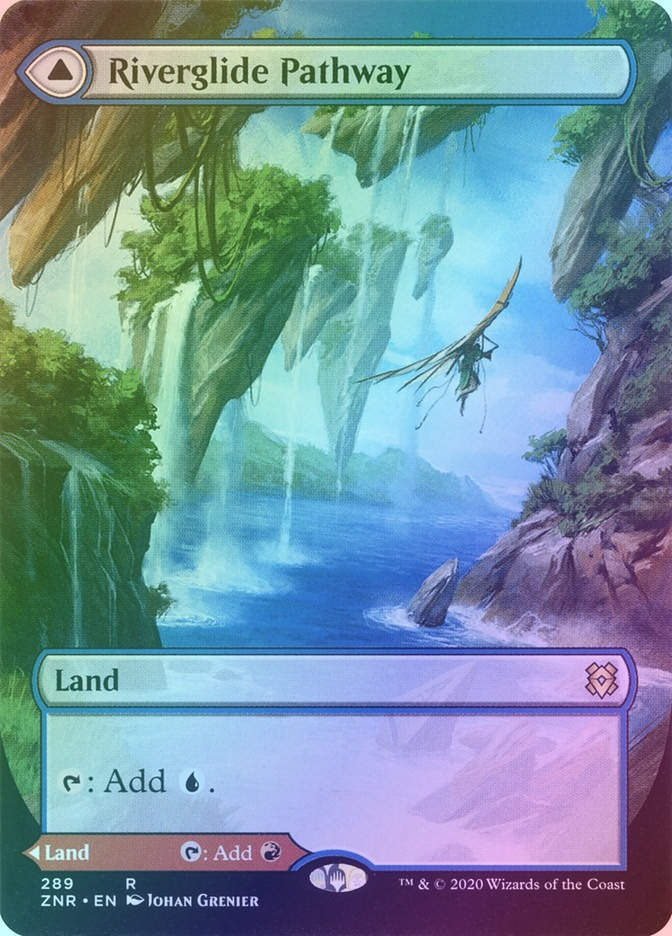 Riverglide Pathway // Lavaglide Pathway (ZNR) (289) / Borderless / Foil