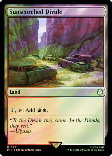 Sunscorched Divide (pip) (681) / Surge Foil