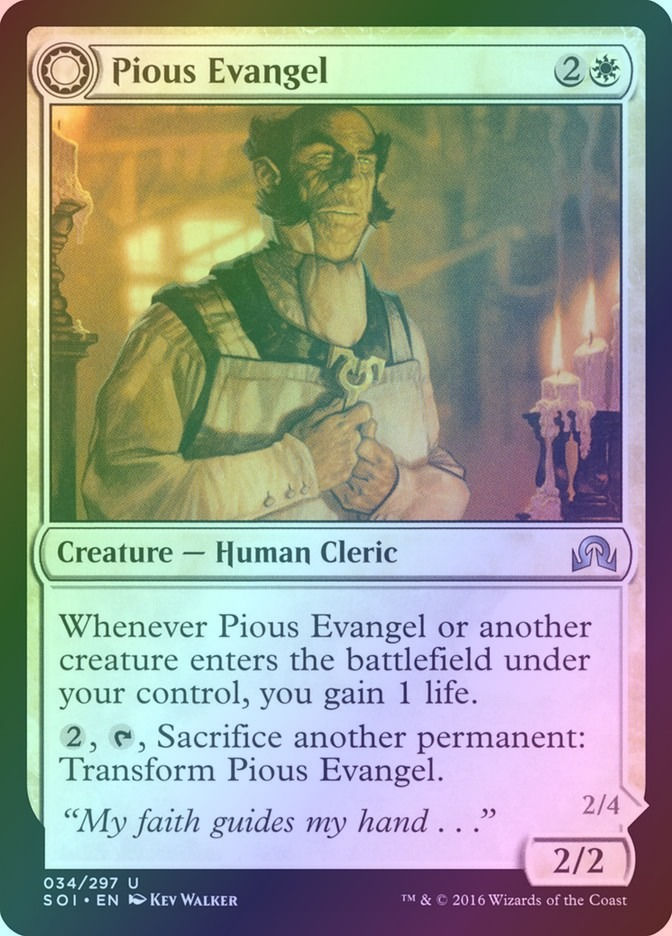 Pious Evangel // Wayward Disciple (SOI) (34) / Foil — cara 1 de 2