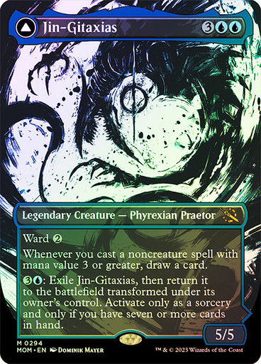 Jin-Gitaxias // The Great Synthesis (mom_294) / Showcase / Foil — cara 1 de 2