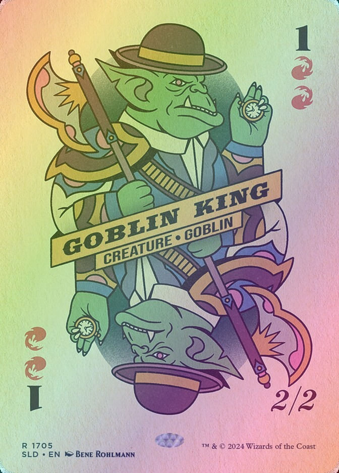 Goblin King (SLD) (1705) / Borderless / Rainbow Foil