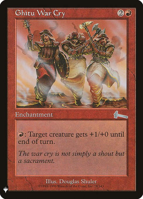 Ghitu War Cry (PLST) (ULG-78)