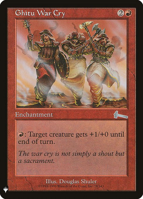 Ghitu War Cry (PLST) (ULG-78)