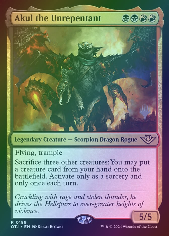 Akul the Unrepentant (POTJ) (189p) / Foil