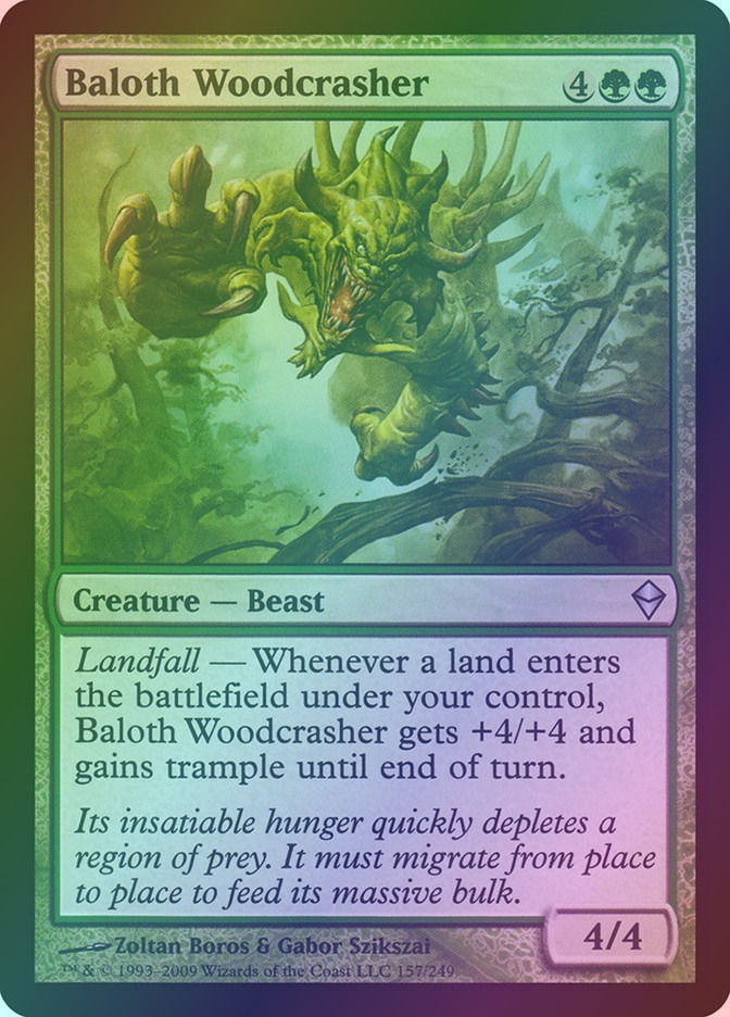 Baloth Woodcrasher (ZEN) (157) / Foil