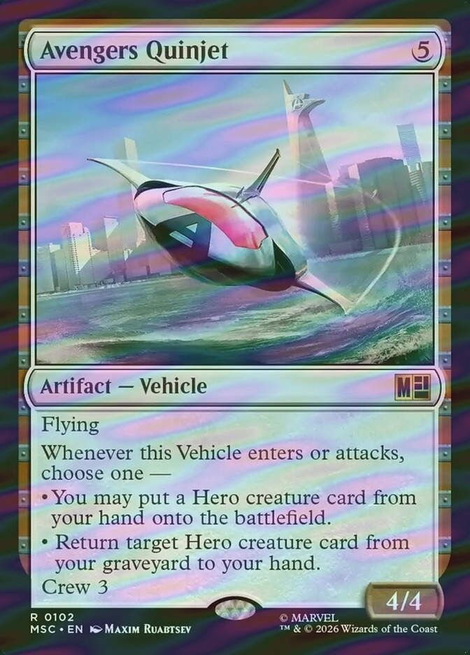 Avengers Quinjet (MSC) (102) / Surge Foil