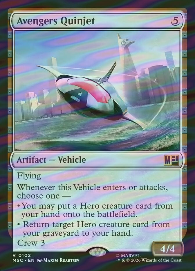 Avengers Quinjet (MSC) (102) / Surge Foil