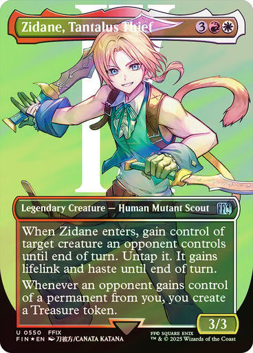 Zidane, Tantalus Thief (FIN) (550) / Borderless / Surge Foil