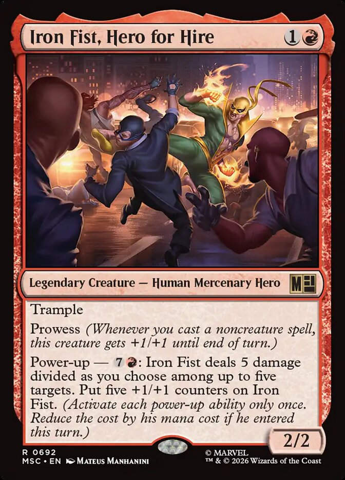 Iron Fist, Hero for Hire (MSC) (692)