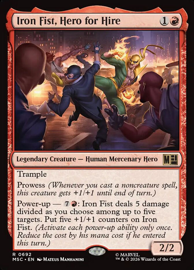 Iron Fist, Hero for Hire (MSC) (692)