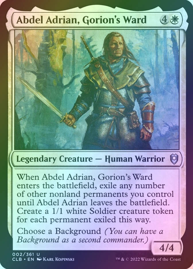 Abdel Adrian, Gorion's Ward (CLB) (2) / Foil