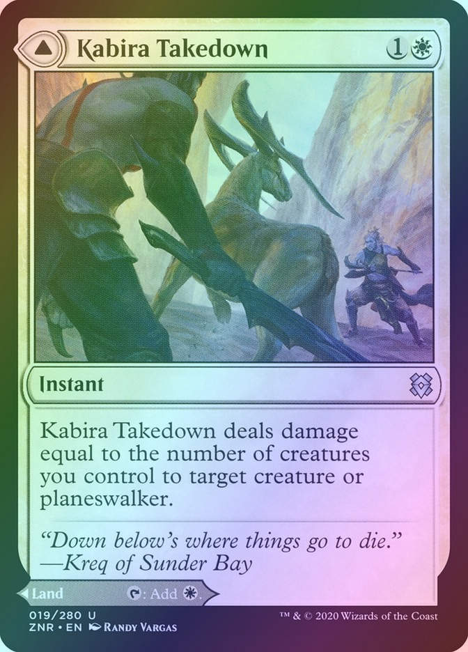 Kabira Takedown // Kabira Plateau (ZNR) (19) / Foil