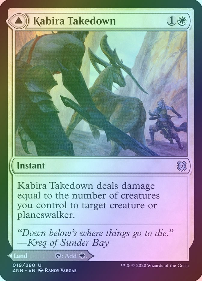 Kabira Takedown // Kabira Plateau (ZNR) (19) / Foil — cara 1 de 2