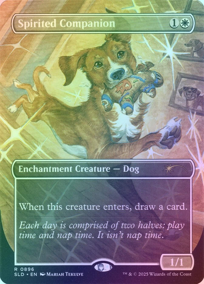 Spirited Companion (SLD) (896) / Borderless / Foil