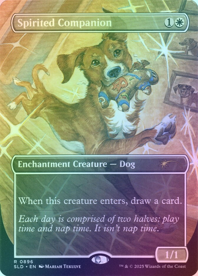 Spirited Companion (SLD) (896) / Borderless / Foil