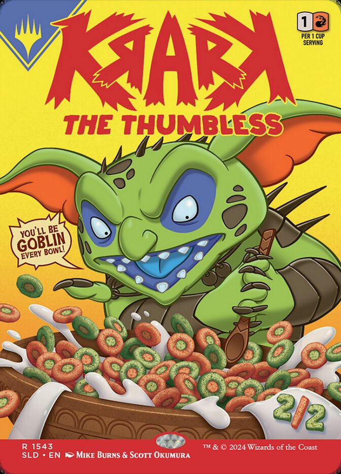 Krark, the Thumbless (SLD) (1543) / Borderless — cara 1 de 2