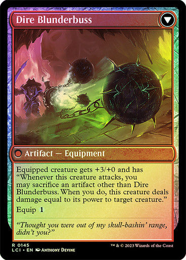 Dire Flail // Dire Blunderbuss (lci) / Foil — cara 2 de 2