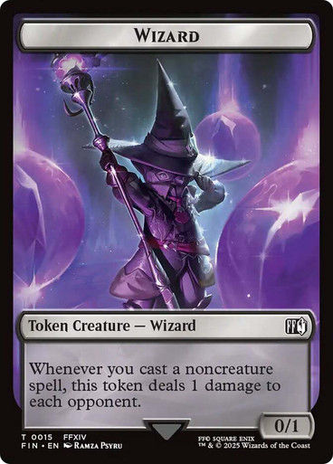 Bird Token T17 // Wizard Token T15 (TFIN) — cara 2 de 2