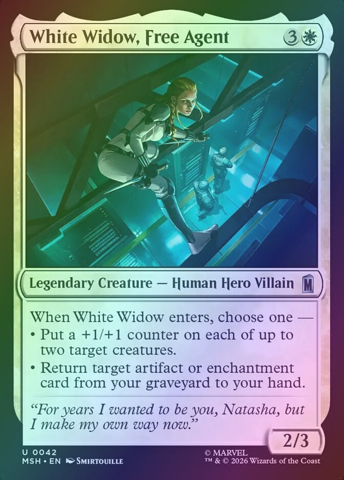 White Widow, Free Agent (MSH) (42) / Foil