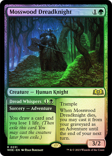 Mosswood Dreadknight // Dread Whispers (woe) / Foil