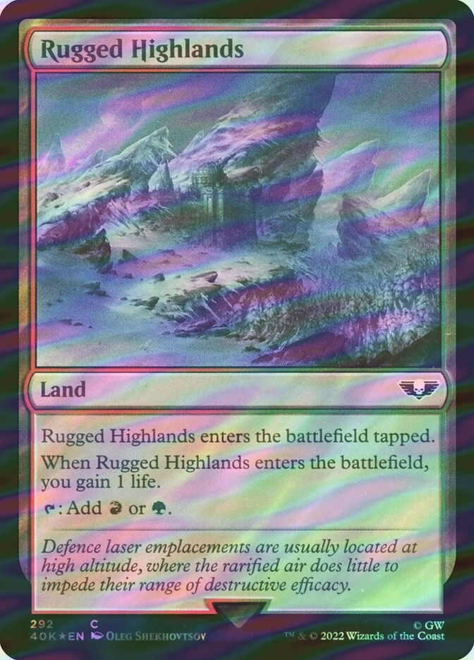 Rugged Highlands (40K) (292★) / Surge Foil