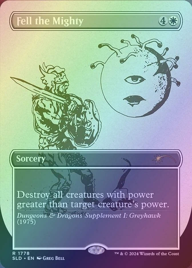 Fell the Mighty (SLD) (1778) / Borderless / Foil