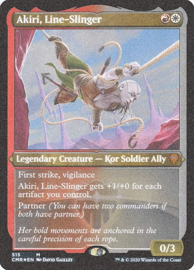 Akiri, Line-Slinger (CMR) (515) / Foil Etched