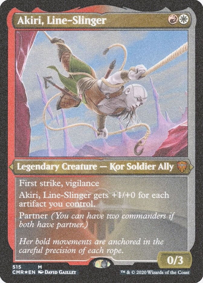 Akiri, Line-Slinger (CMR) (515) / Foil Etched
