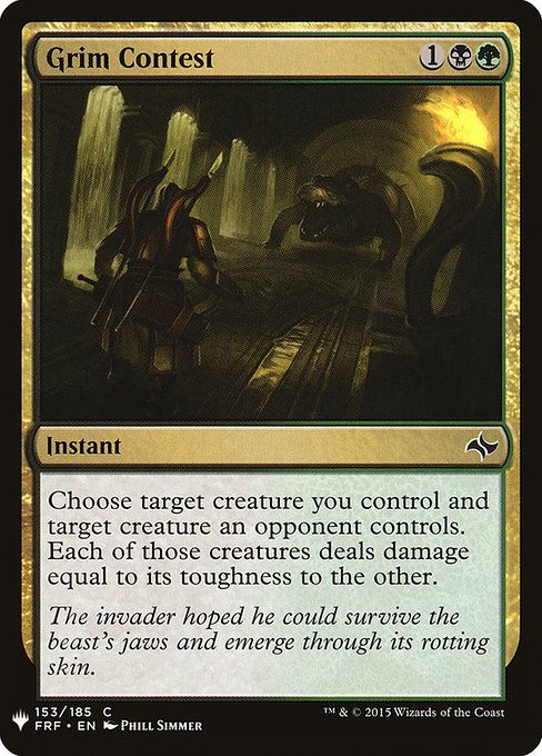 Grim Contest (PLST) (FRF-153)